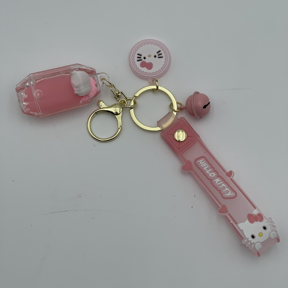 Hello Kitty Keychain Keyring Key Charms Sanrio Pink Accessories